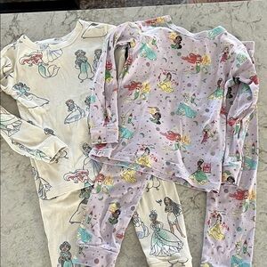 Disney Princess Pajama Set - Cream and Lavender